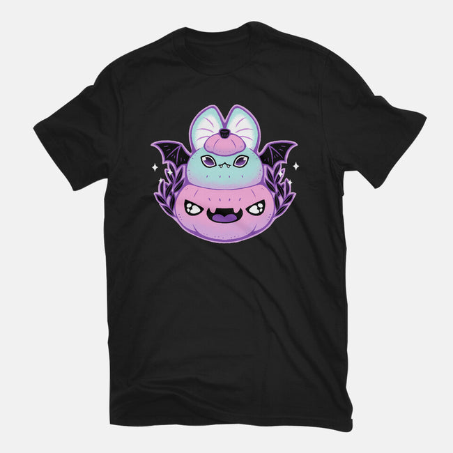 Halloween Pastel Goth Bat-Womens-Fitted-Tee-xMorfina