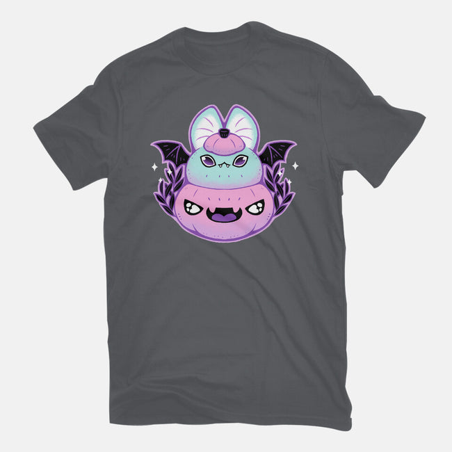 Halloween Pastel Goth Bat-Womens-Fitted-Tee-xMorfina