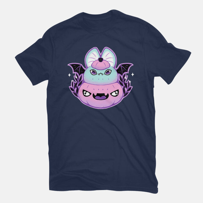 Halloween Pastel Goth Bat-Womens-Fitted-Tee-xMorfina