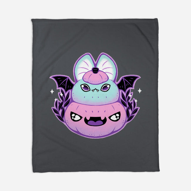 Halloween Pastel Goth Bat-None-Fleece-Blanket-xMorfina