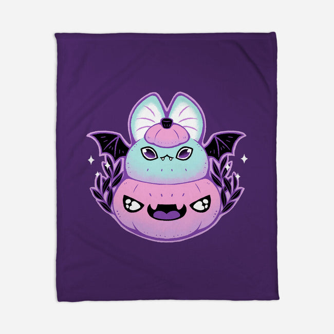 Halloween Pastel Goth Bat-None-Fleece-Blanket-xMorfina