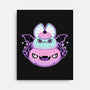 Halloween Pastel Goth Bat-None-Stretched-Canvas-xMorfina