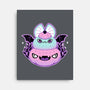 Halloween Pastel Goth Bat-None-Stretched-Canvas-xMorfina