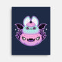 Halloween Pastel Goth Bat-None-Stretched-Canvas-xMorfina