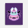 Halloween Pastel Goth Bat-None-Stretched-Canvas-xMorfina