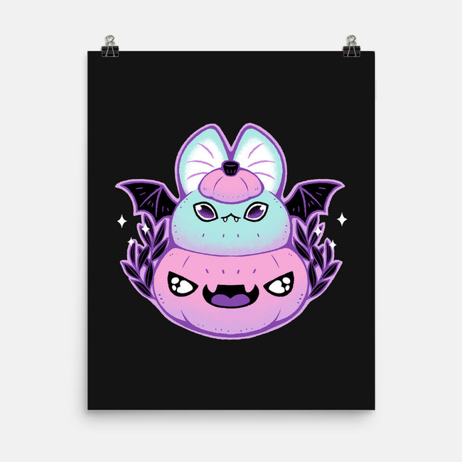 Halloween Pastel Goth Bat-None-Matte-Poster-xMorfina