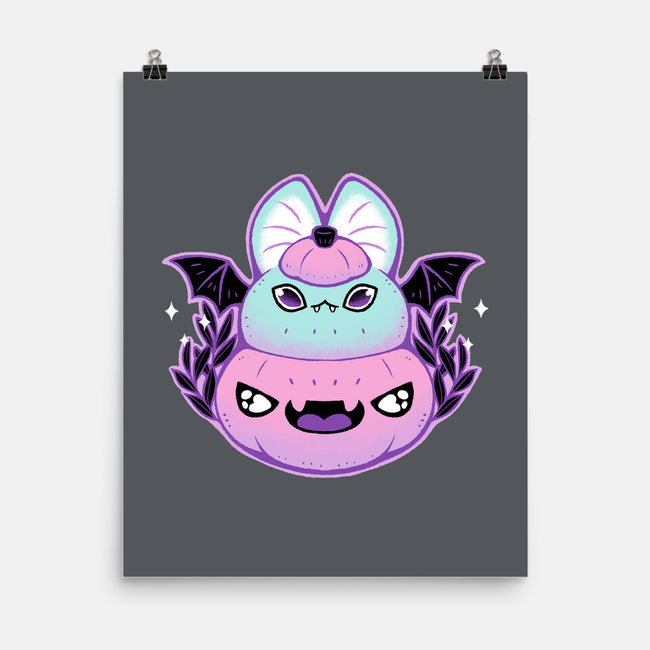 Halloween Pastel Goth Bat-None-Matte-Poster-xMorfina