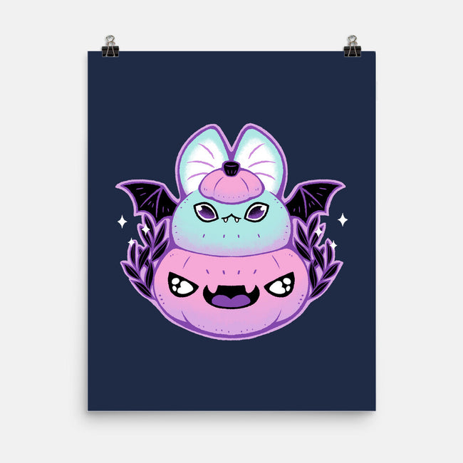Halloween Pastel Goth Bat-None-Matte-Poster-xMorfina