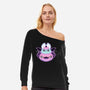 Halloween Pastel Goth Bat-Womens-Off Shoulder-Sweatshirt-xMorfina