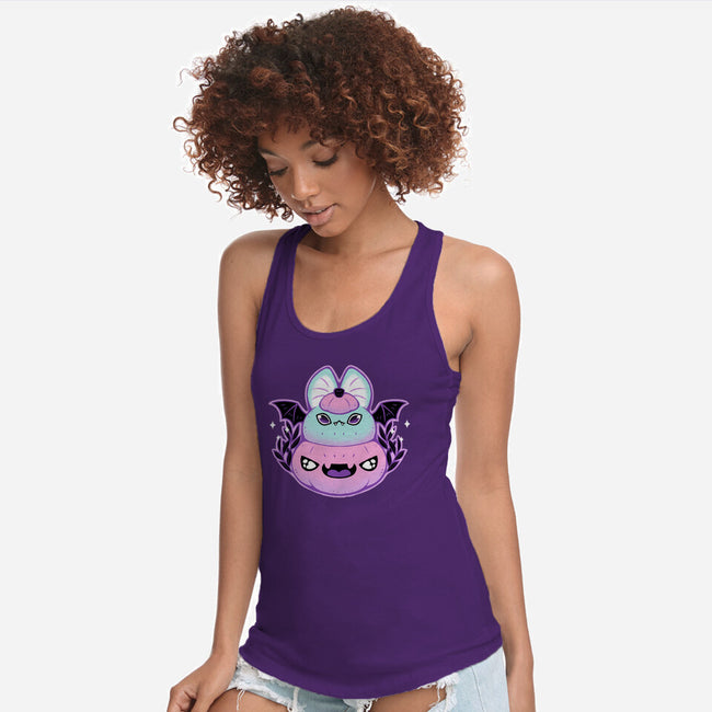 Halloween Pastel Goth Bat-Womens-Racerback-Tank-xMorfina