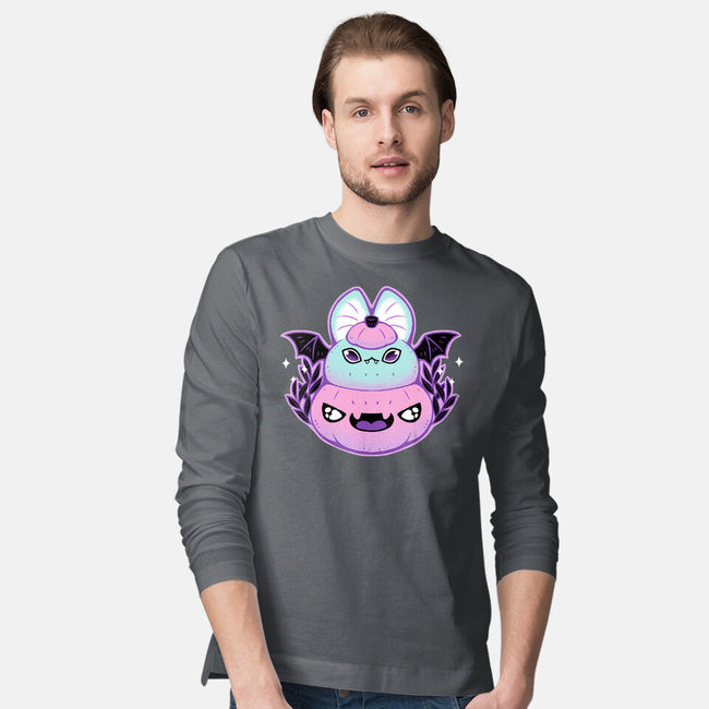 Halloween Pastel Goth Bat-Mens-Long Sleeved-Tee-xMorfina