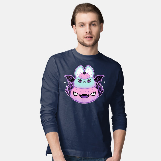 Halloween Pastel Goth Bat-Mens-Long Sleeved-Tee-xMorfina