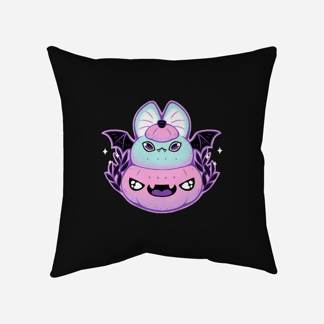 Halloween Pastel Goth Bat-None-Removable Cover w Insert-Throw Pillow-xMorfina
