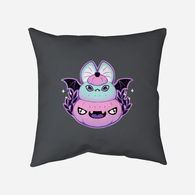 Halloween Pastel Goth Bat-None-Removable Cover w Insert-Throw Pillow-xMorfina