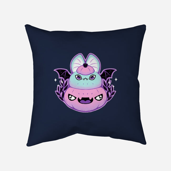 Halloween Pastel Goth Bat-None-Removable Cover w Insert-Throw Pillow-xMorfina