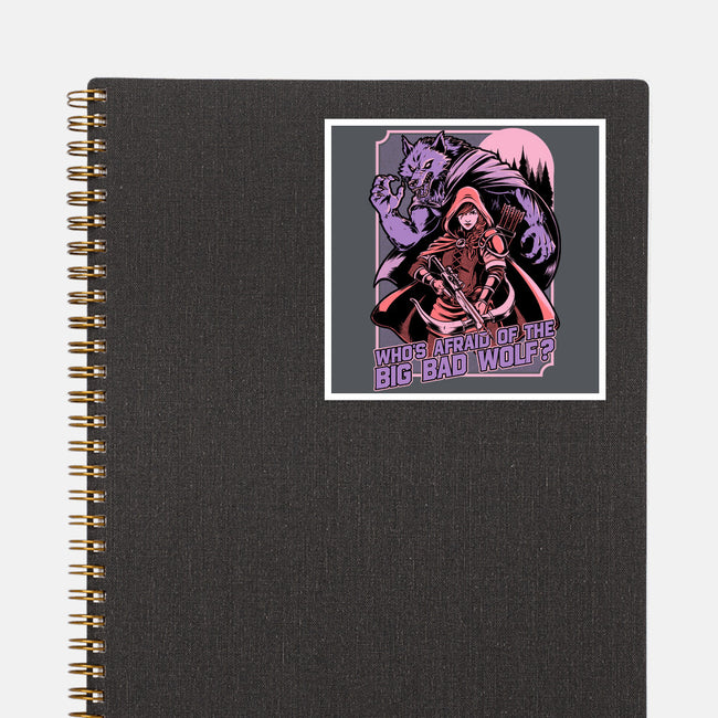 Redhood Wolf Hunter-None-Glossy-Sticker-Studio Mootant