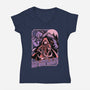 Redhood Wolf Hunter-Womens-V-Neck-Tee-Studio Mootant