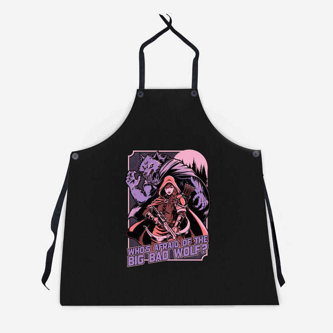 Redhood Wolf Hunter-Unisex-Kitchen-Apron-Studio Mootant