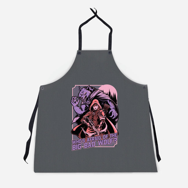 Redhood Wolf Hunter-Unisex-Kitchen-Apron-Studio Mootant