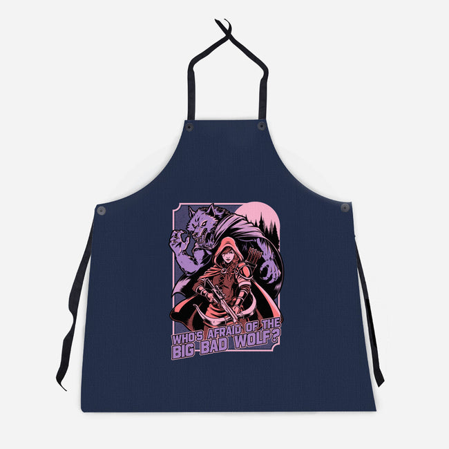 Redhood Wolf Hunter-Unisex-Kitchen-Apron-Studio Mootant