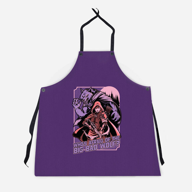 Redhood Wolf Hunter-Unisex-Kitchen-Apron-Studio Mootant