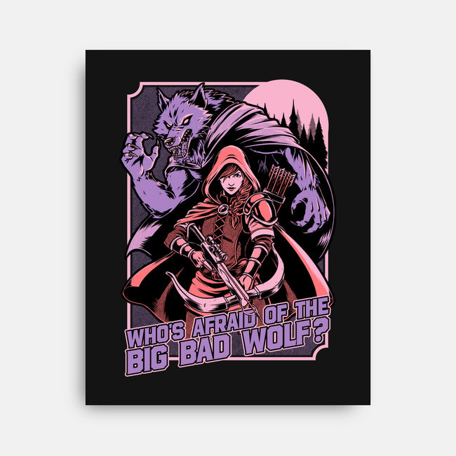 Redhood Wolf Hunter-None-Stretched-Canvas-Studio Mootant
