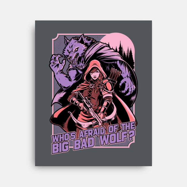 Redhood Wolf Hunter-None-Stretched-Canvas-Studio Mootant