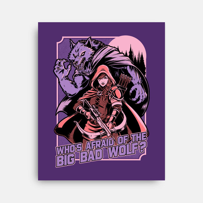 Redhood Wolf Hunter-None-Stretched-Canvas-Studio Mootant