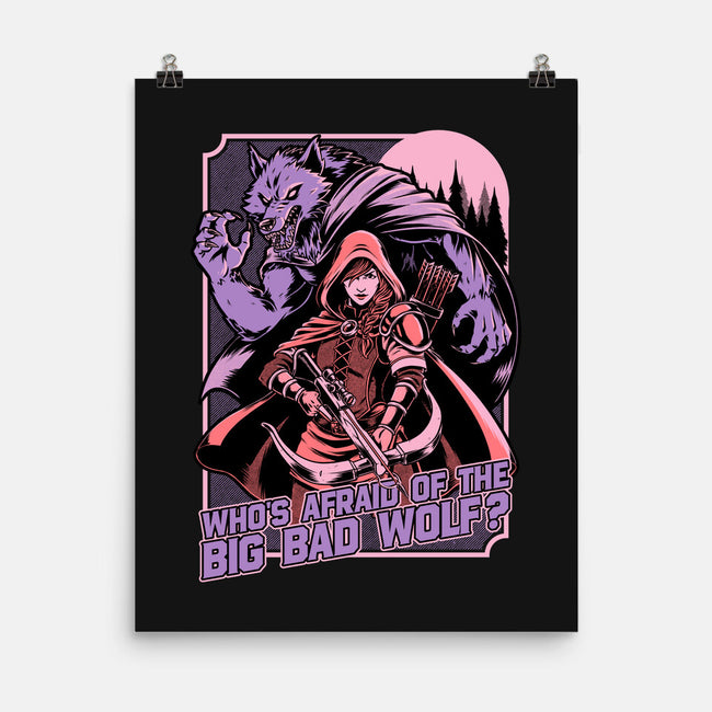 Redhood Wolf Hunter-None-Matte-Poster-Studio Mootant