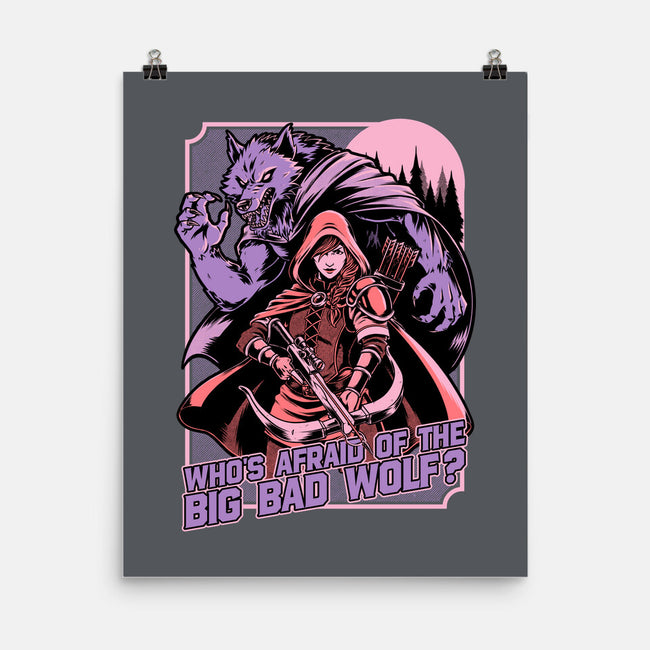 Redhood Wolf Hunter-None-Matte-Poster-Studio Mootant