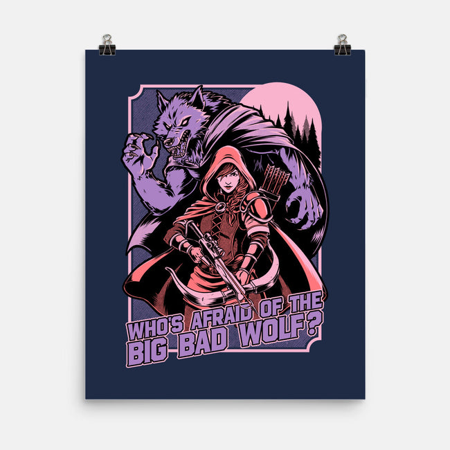 Redhood Wolf Hunter-None-Matte-Poster-Studio Mootant