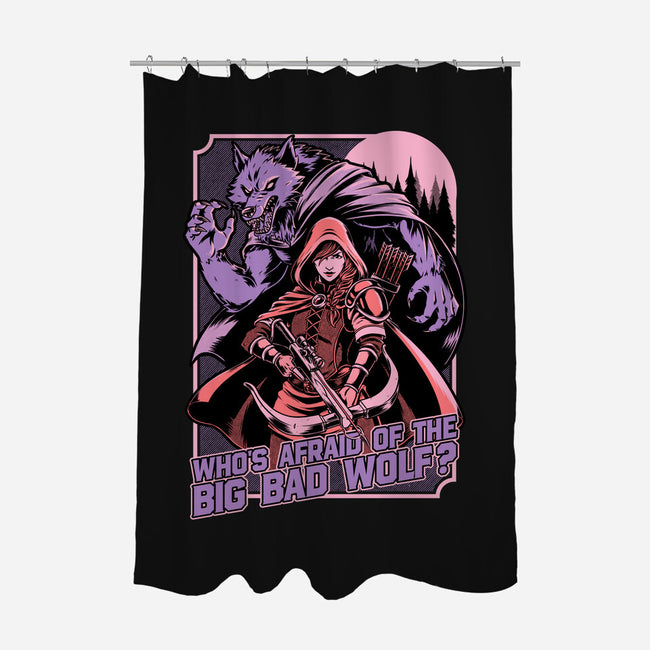 Redhood Wolf Hunter-None-Polyester-Shower Curtain-Studio Mootant