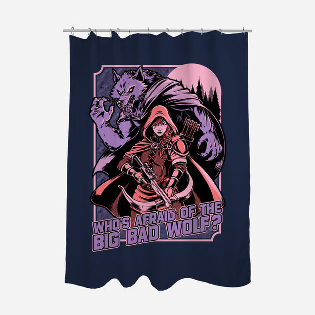 Redhood Wolf Hunter-None-Polyester-Shower Curtain-Studio Mootant