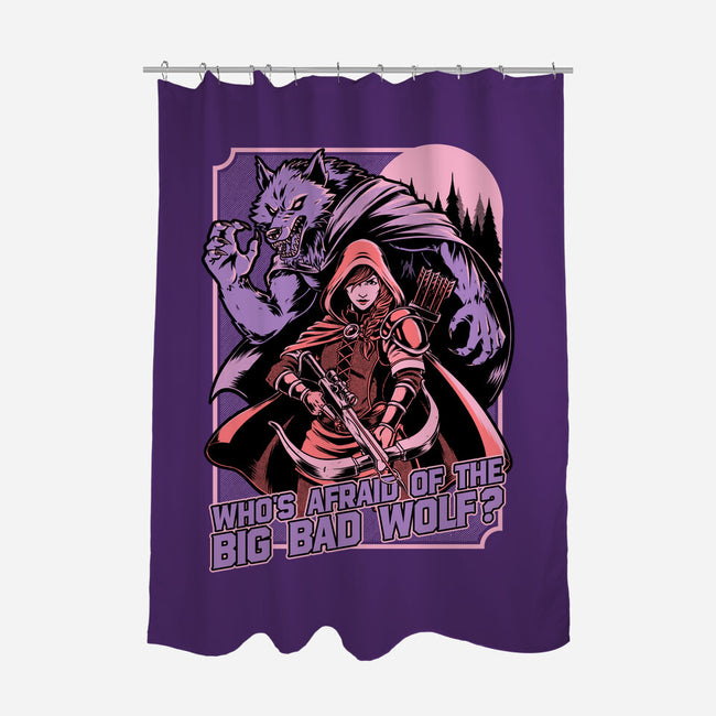 Redhood Wolf Hunter-None-Polyester-Shower Curtain-Studio Mootant