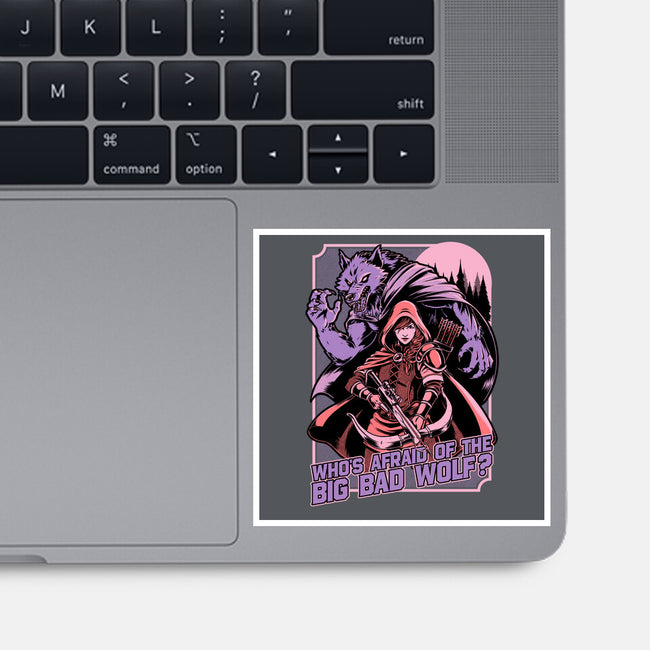 Redhood Wolf Hunter-None-Glossy-Sticker-Studio Mootant