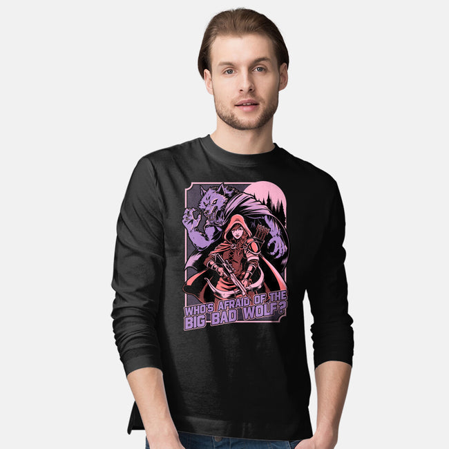 Redhood Wolf Hunter-Mens-Long Sleeved-Tee-Studio Mootant