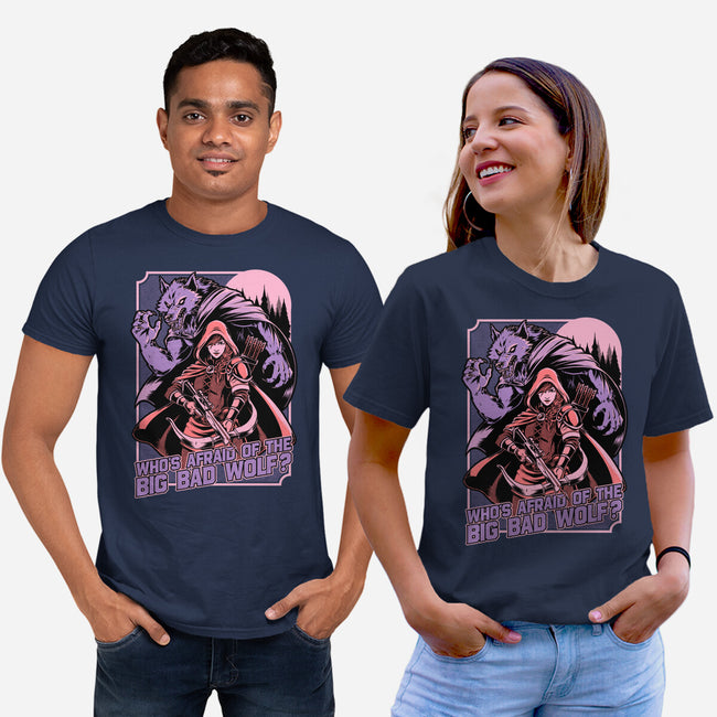 Redhood Wolf Hunter-Unisex-Basic-Tee-Studio Mootant