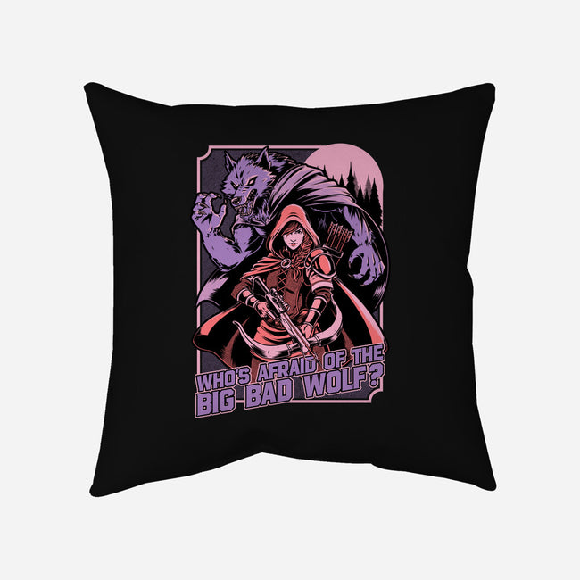 Redhood Wolf Hunter-None-Removable Cover w Insert-Throw Pillow-Studio Mootant