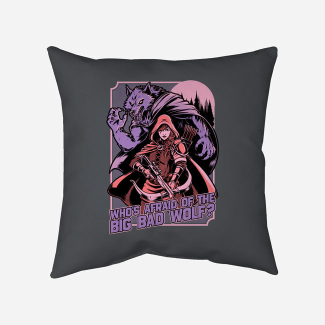 Redhood Wolf Hunter-None-Removable Cover w Insert-Throw Pillow-Studio Mootant
