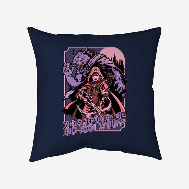 Redhood Wolf Hunter-None-Removable Cover w Insert-Throw Pillow-Studio Mootant