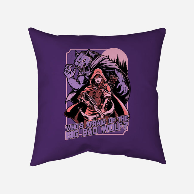 Redhood Wolf Hunter-None-Removable Cover w Insert-Throw Pillow-Studio Mootant
