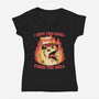 Possum Work Email-Womens-V-Neck-Tee-Studio Mootant
