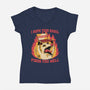 Possum Work Email-Womens-V-Neck-Tee-Studio Mootant