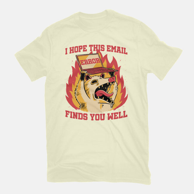 Possum Work Email-Mens-Basic-Tee-Studio Mootant