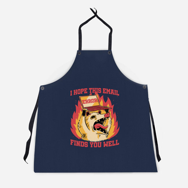 Possum Work Email-Unisex-Kitchen-Apron-Studio Mootant