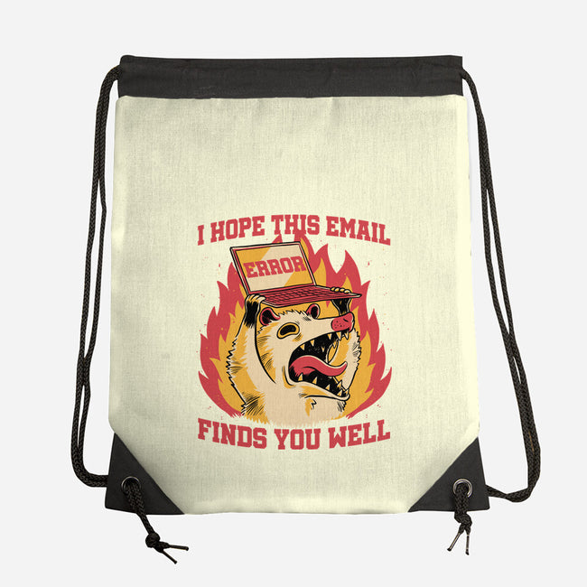 Possum Work Email-None-Drawstring-Bag-Studio Mootant
