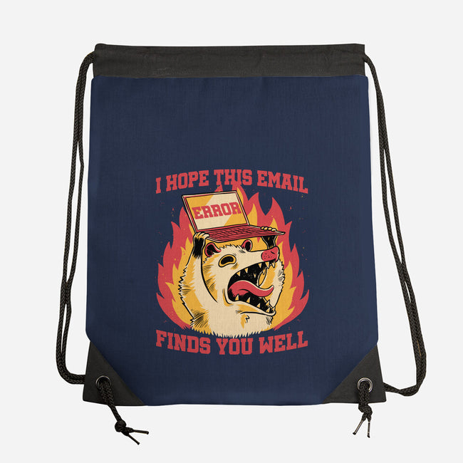 Possum Work Email-None-Drawstring-Bag-Studio Mootant