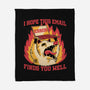 Possum Work Email-None-Fleece-Blanket-Studio Mootant