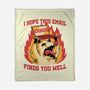 Possum Work Email-None-Fleece-Blanket-Studio Mootant