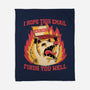 Possum Work Email-None-Fleece-Blanket-Studio Mootant